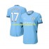 Camisola Manchester City Kevin De Bruyne 17 Homem Equipamento Primeiro 2024-2025 Manga Curta